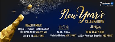New Year's Eve Celebrations @ Radisson Blu Abu Dhabi
