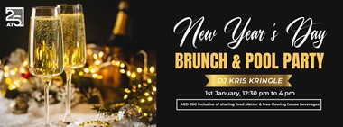 New Year’s Day Brunch & Pool Party with DJ Kris Kringle At 25