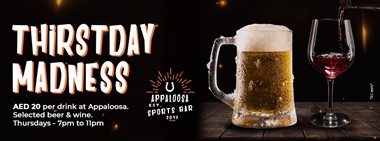Thirstday Madness @ Appaloosa Sports Bar 