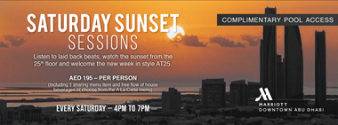 Saturday Sunset Sessions  AT 25      