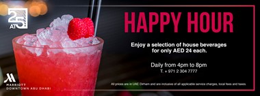Daily Happy Hour  At 25       