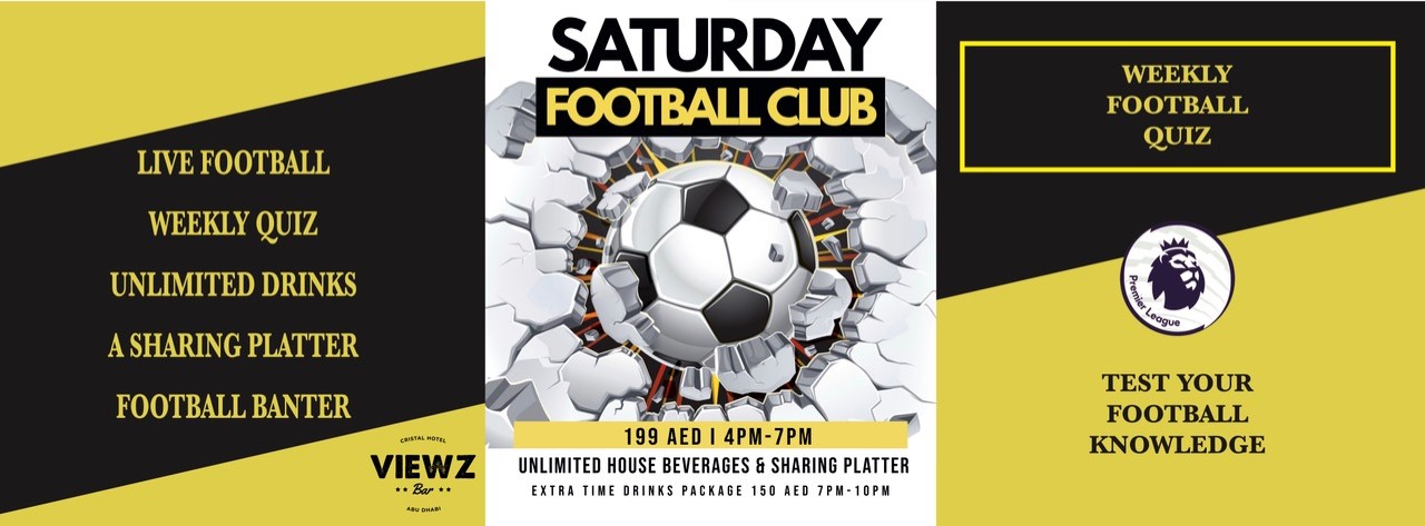 Saturday Football Quiz & Brunch @ Viewz Bar 